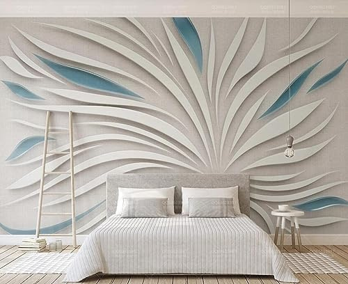 Papel Pintado Mosaico De Tela De Vidrio De Pétalo De Flor Abstracta Mural Papel Tapiz 3D Moderno Fotomurales -307090 350x250cm