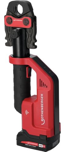 ROTHENBERGER ROMAX COMPACT III Set RFZ16-20-25, 2Ah, EU, CAS | 1000004292 | Pressbackender Kontur RFz 16-20-25 m, Verpressen von Fittings bis 35 mm (Metall), schnelle 3-Sekunden-Verpressung
