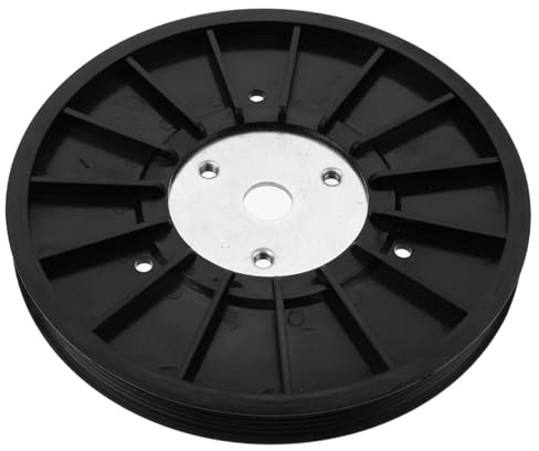 Anneome Rueda de Cinturón para Bicicleta de Ejercicio Fitness, Accesorio de Polea Abs Negro, Transmisión y Fácil Instalación, Paquete de 5 Piezas para Uso en Casa