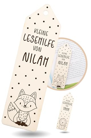 KIDSMOOD - Individuelle Lesehilfe Kinder - Begleitet Dein Kind voller Selbstvertrauen beim Lernen - für Schulanfang mit Namen - Personalisiertes Schulkind Geschenk zur Schuleinführung 1. Klasse
