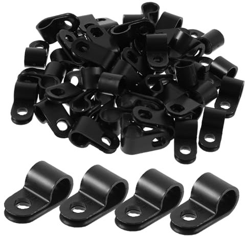 VILLFUL 100stücke Teiliges R-typ Nylon Kabelclip Für Kabelmanagement Und Drahthalterung Langlebig Säurebeständig Flexibel Für Innen Außenbereich Geeignet