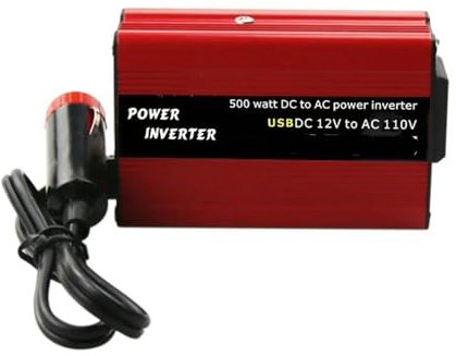 Onda Sinusoidale Convertitore Corrente Convertitore Alimentazione CC-CA Da 500 W CC Da 12 V A 110 V 220 V CA Con Doppio Adattatore Per Auto USB Trasformatore Automatico Inverter Auto(12V to 110V AC)