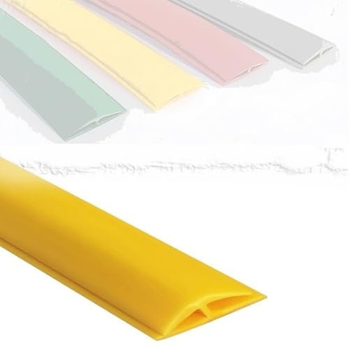 ZIUSFAC 100 Cm Boden Übergangsleiste Profil Vinyl Flach Übergang Türschiene PVC Abschlussleiste Laminat Fußboden Spalt Verbindungs Übergangprofil Höhe Weniger Als 0,5 Cm Abdeckleiste Für Fußböden Bode