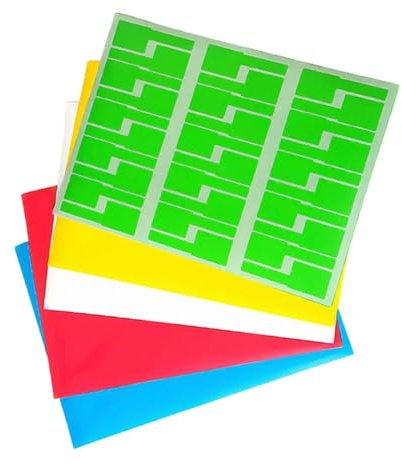 SHINEOFI 10piezas Etiquetas Autoadhesivas Para Cables Unidades Forma De p Identificadores Para Papelería Resistentes y Duraderas Color Aleatorio
