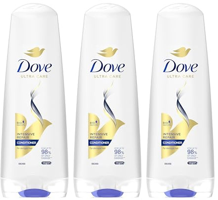 Dove Ultra Care Intensive Repair Balsamo per capelli danneggiati, previene fino al 98% dei danni quotidiani* 200 ml 3 unità