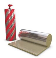 PAROC HVAC SELBSTKLEBEND Lamella Mat AluCoat FIX alukaschiert Steinwolle Lamellenmatte mit Alu 20mm - 10m x 1m