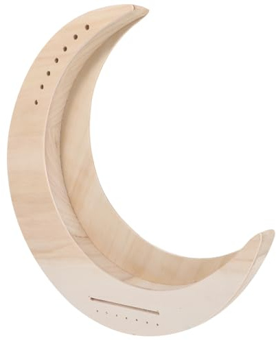 Holzharfe 7-saitiges Harfeninstrument für Anfänger als Selbstgemacht | Leierform mit Holzkorpus, Beige, Metallbesaitung, Abgerundete Kanten, Tragbar