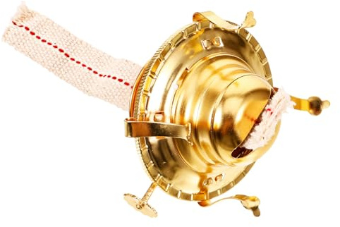 GARVALON Kerosinlampenbrenner mit Einfachem Design für 20,5mm Docht Ersatzteil aus Eisen Passender Öllampenfuß für 41,5mm Petroleumflasche im Retro Stil