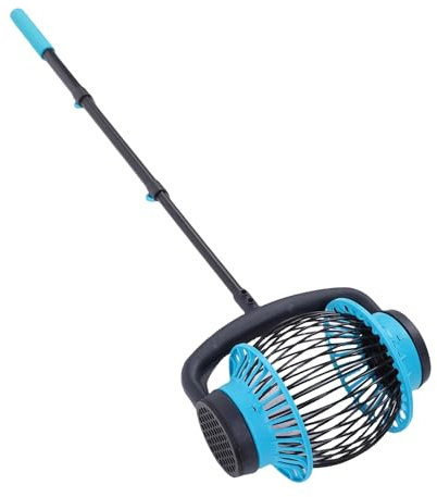 SENECESLI Nusssammler, Direktauslass-Nusssammler, Aluminium-Nylon, 4,3 Fuß Teleskop-Multifunktions-Eichelpflücker-Oberwalze für Pekannüsse, Walnüsse Im Freien