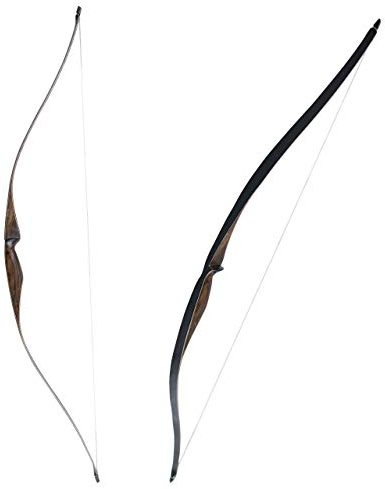 SinoArt Sparrow 54 Traditional Long Bow 20-35LBs Draw Weight One-Piece Longbow Recurve BowRight Hands for Beginner Women Tenns (Right Hand 35 LBs)