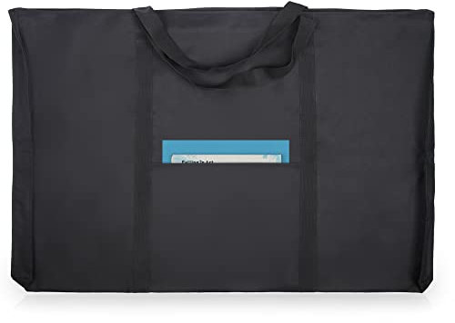 JJRING Dacron leichte Kunst-Portfolio-Tragetasche, 61 x 91 cm, Schwarz