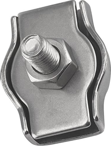 FASTON® Simplex Drahtseilklemme 3 mm Edelstahl A4 V4A (5 Stück) Seilklemmen Drahtseil Klemme Kabelklemme Anzug für Seil