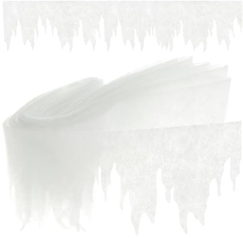 COM-FOUR® Guirnalda de carámbanos de 5 Metros como decoración navideña - Decoraciones navideñas para Ventanas - Decoración Invernal de carámbanos para Ventanas (Guirnalda de carámbanos 500x10cm)