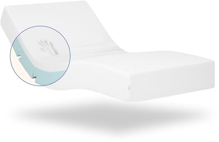 Geriafy - Orthopädische viskoelastische Matratze | 20 cm Dicke | Frisches und weiches Gewebe | Geeignet für verstellbare und Normale Betten (90x200), Weiß