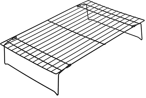 LOVIVER Griglie da Forno Griglia da Forno Raffreddamento a Filo Asciugatura Griglia per arrosti Torta Vassoio di Raffreddamento per Cucinare Pizza, 40 cm x 25 cm x 7,5 cm