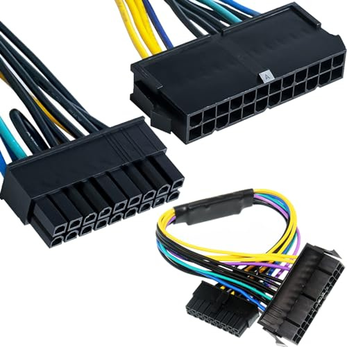 Xiatiaosann 24 Pin auf 18 Pin ATX PSU Power Adapter Kabel, 24P auf 18P ATX PSU Main Power Supply Kabel für HP Z220 Z230 Z420 Z620 Workstation (33cm, 13in)
