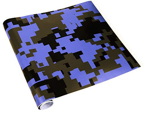 ibasenice Camouflage Graffiti Vinyl Sticker 152x30cm Blue for Custom Vehicle Modification