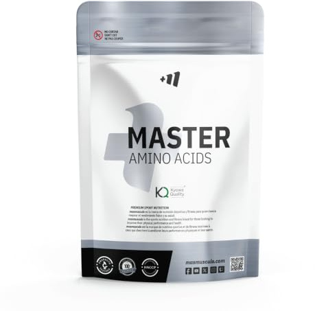 MASmusculo - 9 Aminoácidos Esenciales - Complejo EAA en Polvo 800g - Recuperador Muscular - Mayor Rendimiento Físico - Energía - Master Amino Complex - Sabor Lollipop