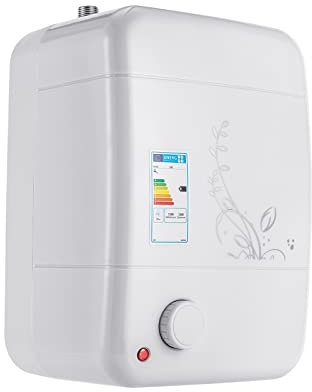 HINOPY 1500W Durchlauferhitzer, 8L Druckfest Untertisch Heißwasser Speicher Mini-Kleindurchlauferhitzer 30-75℃ Temperature Einstellbar