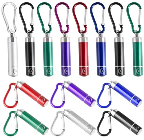 Indrnif 14Pcs Mini Lampe de Poche Porte-Clés,Mini Lampes de Poche LED pour Enfants,Mini Lampe Torche Portable,pour la Randonnée en Plein Air, le Camping, les Cadeaux d'anniversaire pour Enfants
