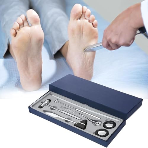 Martello Neurologico da 5 Pezzi, Set di Martelli Neurologici, Kit Martello per Riflessi, Martello A Percussione Martello Medico per Riflesso Neurologico Strumenti Essenziali per Esame Neurologico