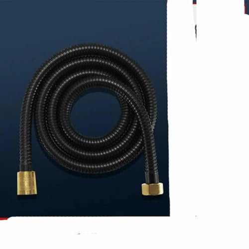 Internationaler Standard, allgemeiner 1,5 oder 3 Meter langer Duschschlauch, explosionsgeschützter Sprinkler für Badezimmer, Duschschlauch aus Edelstahl, Schwarz, 3,0 m