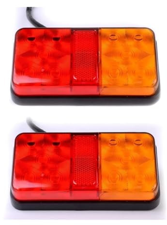 KBKEUBUAD Drittes Bremslicht Auto-LED-Bremsleuchte LKW-Anhänger LKW Van Wohnwagen 2 X 12 V LED-Heck-Bremsleuchte Anzeigelampe Dritte Brems-Bremsleuchte