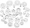 saerryor 33 Pcs Baking Mold Tools Fondant Plunger Cutters, Cake Cookie Cutter for DIY Cookies Cake Decorating Tools, Heart Flower Leaf Butterfly Star Daisy Shape DIY Decorating Mold