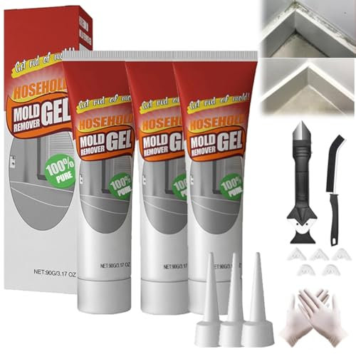 Nuroclean Mold Remover Gel, Nexa Active Mold Stain Remover, Powerful Household Cleaning Gel, Mildew Removal for Bathroom & Kitchen, Highly Effective in Penetration Safe Formula No Damage to Surface