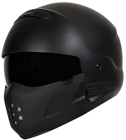 Retro Motorradhelm Integralhelm Roller Vollvisierhelm Mit Sonnenblende Schützende Integralhelme ECEDOT Zertifiziert Roller Motorrad Helm Für Frauen Männer Motocrosshelme