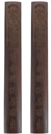 IWOWHERO Holz Briefbeschwerer Paar Sumi Kalligrafie Zubehör mit Glatter Oberfläche Geeignet für Chinesische Schönschrift und Zeichenpraxis