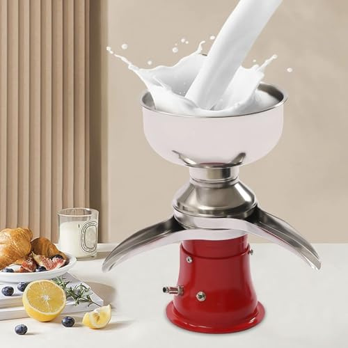 Séparateur centrifuge de crème de lait, séparateur de crème électrique en acier inoxydable, séparateur de crème de vache au lait, écumoire électrique de lait pour lait de chèvre de vache, capacité de