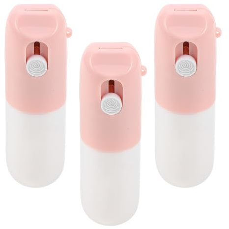 SHINEOFI 3 st vattenbaserad termisk korrigeringspenna med askkniv (20 ml rosa) - 2-i-1 bläckborttagare fraktetiketter suddgummi för integritet, adress-ID-skydd rosa