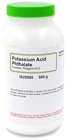 ACS-Grade Potassium Acid Phthalate Crystals, 500g - The Curated Chemical Collection