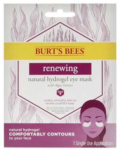 Burts Bees Renewing Natural Hydrogel Eye Mask for Women 1 Pc Mask