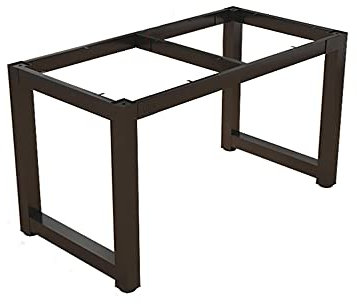 WFENG Tischuntergestell Tischbeine Tischgestell Tischfüße Möbelfüße/Gestell,Für Couchtisch/Esstisch/Schreibtisch/Schwarz / L80cm×W50cm