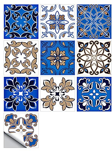 Adesivi per piastrelle moderno adesivi per piastrelle bagno/cucina Impermeabile Autoadesivo Wall Stickers 30cmX30cmX10pcs