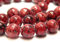 45 perline rotonde in diaspro in pietra semipreziosa 8 mm per gioielli collana bracciale (rosso)