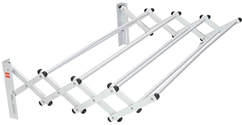 Duett tendedero extensible de pared 998158, 120 cm, 100% aluminio