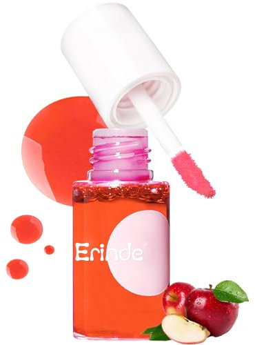 Erinde Lip Tint Stain Makeup,Korean Lip Tint,Lip Stain Tint Waterproof Makeup,Mini Liquide Lipstick,Non-sticky & Long Lasting #01 Apple Red