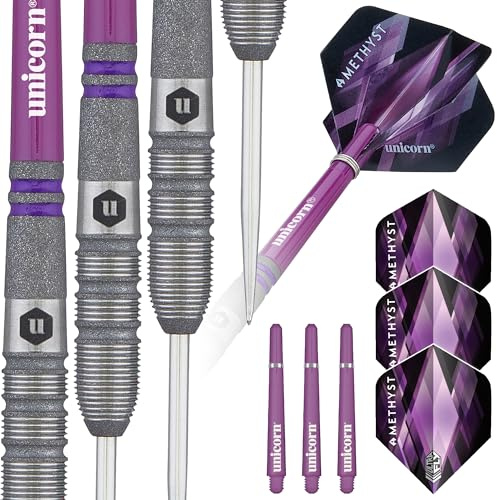 Unicorn Amethyst 3 Dartpfeile Set, violett, 22 g