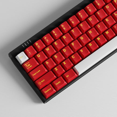 160 Tasten Doubleshot Keycaps Cherry Profil Rot Tastenkappen Set | für 61/64/87/104/108 Cherry Mx Schalter Mechanische Tastatur