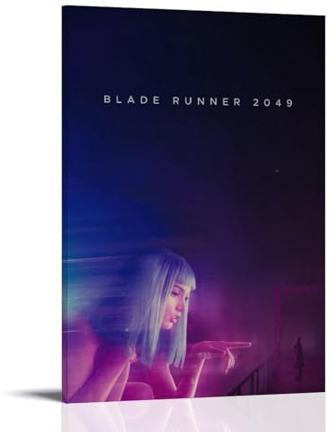 Blade Poster Runner 2049, Filmposter, Leinwand, Wandkunst, Dekor, Gemälde für Zuhause, Wohnzimmer, Schlafzimmer, 50 x 75 cm, Rahmenstil