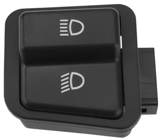 eMagTech 1 Bouton de Commutation de Faisceau Principal de Phare de Guidon à 3 Broches à 2 Boutons Compatible avec Les Accessoires de Modification Lexmoto Titan125 ZN125T-8F