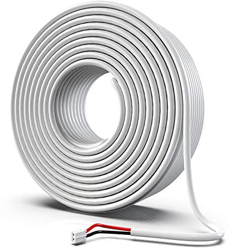 TMEZON Cavo per videocitofono 2 fili 30M, Cavi prolunga Colore 4X 0.4mm² per citofono Porta del sistema, Monitor e campanello, videocitofonico