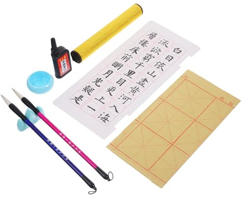GRIRIW 1satz Kalligraphie Pinselset Für Anfänger Mit Schreibmatte Traditionellem Chinesischen Pinsel Tinte Und Tafel Für Einsteiger Die Kalligrafie