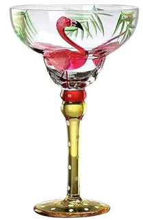 Copas de vino para margaritas coloridas hechas a mano, exquisita cristalería para cócteles sin plomo para bodas, fiestas, copas únicas, confeti, margaritas, martinis, cócteles, agua