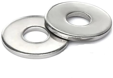 Graiting 2-100 Piezas de Arandelas de Acero Inoxidable 304 M3-M24, Arandelas Planas Grandes, Juntas Lisas Grandes(2pcs M22)