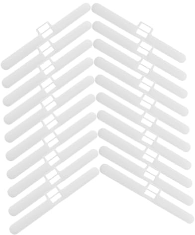 ELAYARD Accesorios para Persianas Verticales Doble Orificio 100mm Plástico Resistente Multifuncional para Reparación Ventanas 20 Piezas Complemento para Cortinas