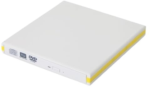Barra Lateral Color Externa USB CD/DVD Writer PC Notebook Unidad Óptica Extraíble Calidad Imagen Nítida Audio Estable(Black)